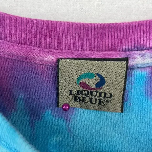 GRATEFULL DEAD Shirt Mens L LIQUID BLUE 1995 30th Aniv Pat Maguire Tie Dye VTG